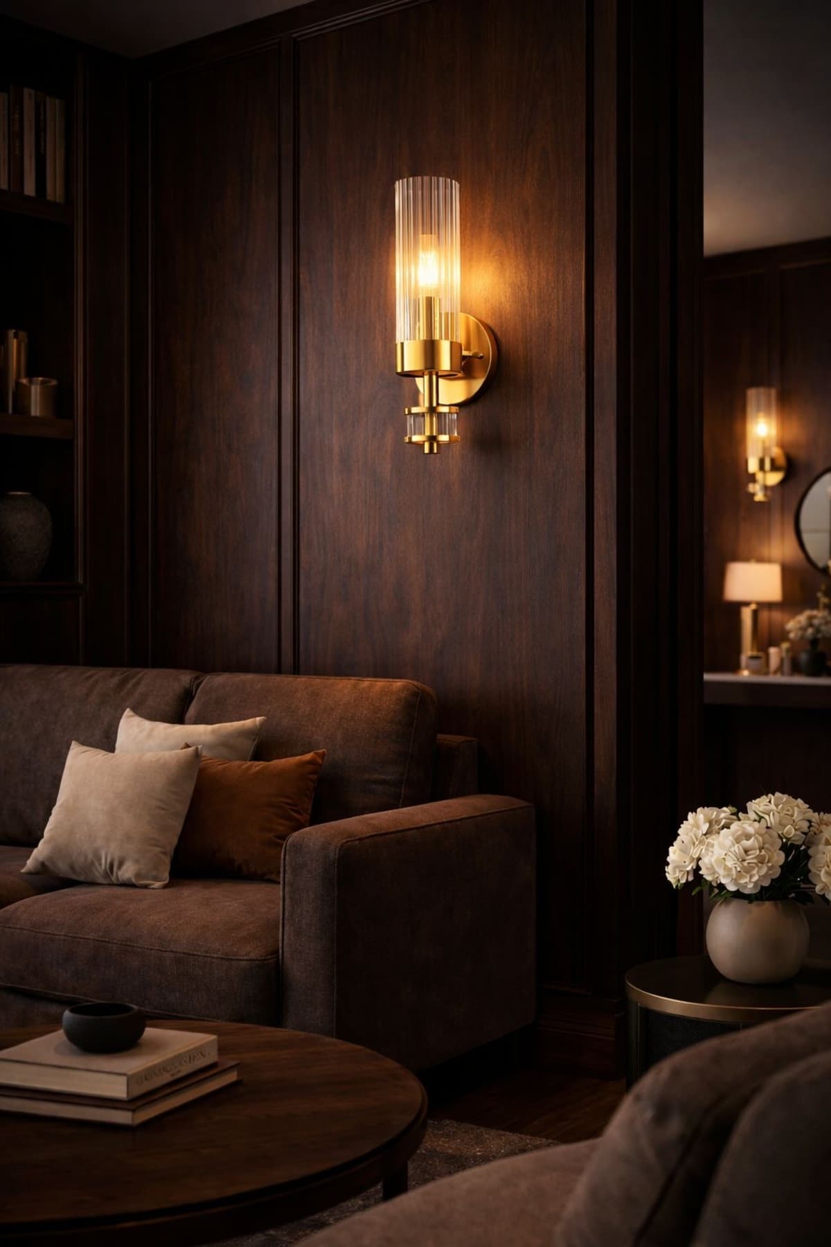 Modern Gold Halka Detaylı Duvar Apliği