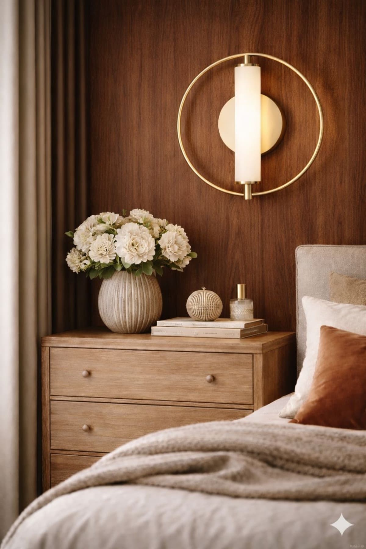 Lüks Tasarım Silindir Camlı Antre, Salon ve Yatak Odası Lambası