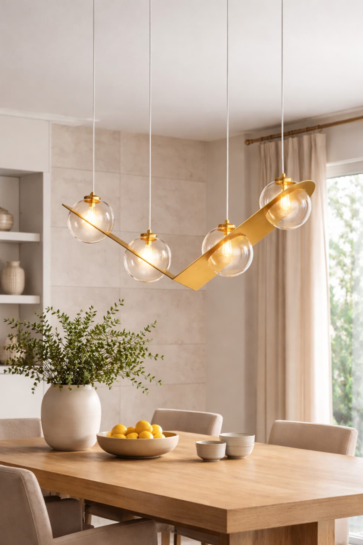 Lighting Modern Disk Sarkıt Avize Gold Metal